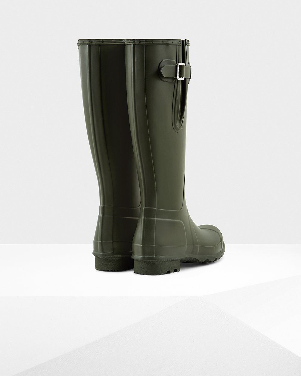 Galochas Altas Hunter Homem Verde Escuro Oliva - Original Side Adjustable - 90APYJCTQ